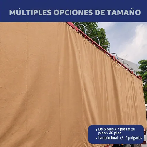 Vista 9 de Tarps Now - Lona de Canvas Impermeable de 5 x 7 pies 20 MIL Grado Comercial, Trabajo Pesado, Resistente al Desgarro, Ojales de Latón