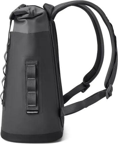 Vista 7 de YETI Hopper M Series Mochila enfriadoras de lados suaves con acceso MagShield Carbón