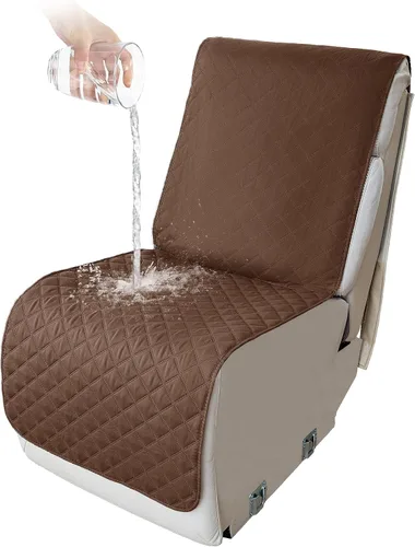 Vista 168 de HDCAXKJ Fundas impermeables 100% impermeables para sofá reclinable en forma de L, lavable, acolchada y suave para perros y mascotas, 1 funda de Negro