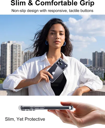 Vista 258 de HOOMIL Funda para iPhone 7 Plus/iPhone 8 Plus de 5.5 Pulgadas, sin amarillamiento, protección contra caídas, cubierta trasera dura transparente