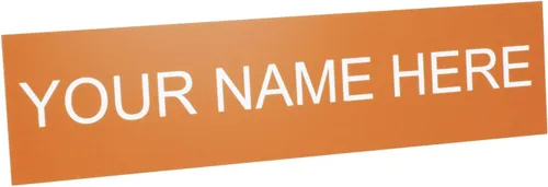 Vista 15 de ExcelMark Placa de nombre personalizada para puerta, oficina, pared, personalizada con tu texto, 2 x 8 pulgadas (1 línea, negro)
