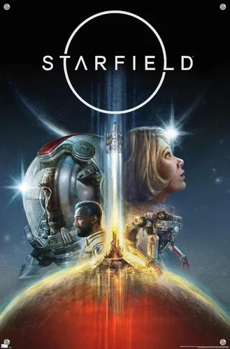 Vista 4 de Trends International Starfield - Póster de pared Key Art, 14.72 x 22.37 pulgadas, paquete de póster premium y alfiler