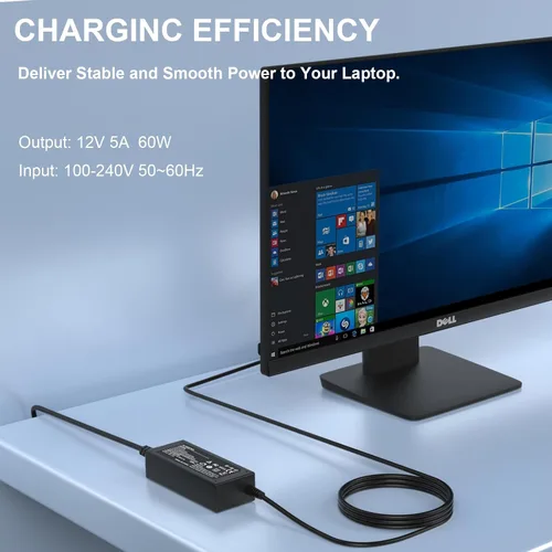 Vista 5 de Adaptador de corriente de 12V para monitor Dell 19" 20" 21" 22" 23" 24