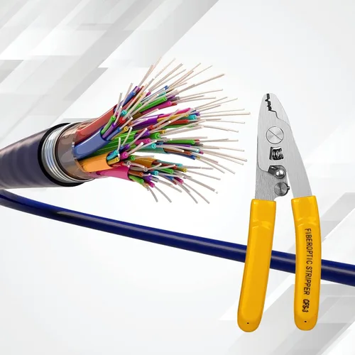 Vista 8 de Paquete de 2 pelacables de fibra óptica CFS-3 de acero inoxidable con 3 orificios de puerto para chaqueta, amortiguador y pelado de revestimiento