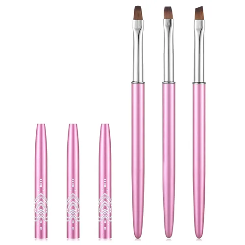 Vista 13 de Cepillos de limpieza de uñas, cepillos de uñas para limpiar errores de esmalte en las cutículas, cepillo de uñas resistente a acetona, cepillos
