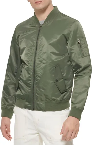 Vista 26 de Levi's MA-1 Flight chamarra satinada sin relleno para hombre