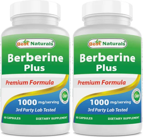 Vista 8 de Best Naturals Berberina Plus 1000 mg por porción, (sin OGM), 60 cápsulas – Contiene berberina HCL 1000 mg, vitamina C 120 mg y gluconato de zinc 30