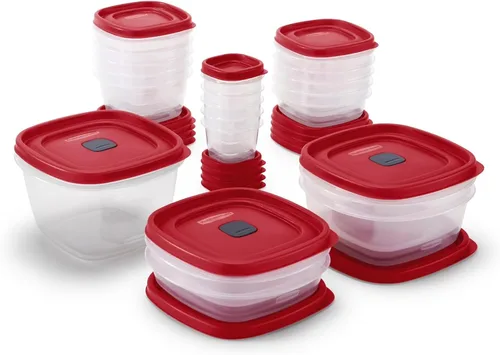 Vista 6 de Rubbermaid Contenedores de almacenamiento de alimentos de 42 piezas con tapas