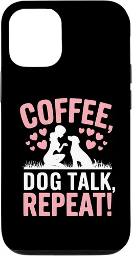 Vista 28 de Coffee Dog Talk Repeat Dog Mom Puppy Love Case for iPhone 17