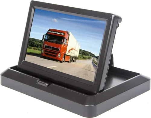 Vista 9 de 4.3 pulgadas pequeño mini digital abatible pantalla de monitor plegable para coche camión vehículo vista trasera kits de estacionamiento invertido