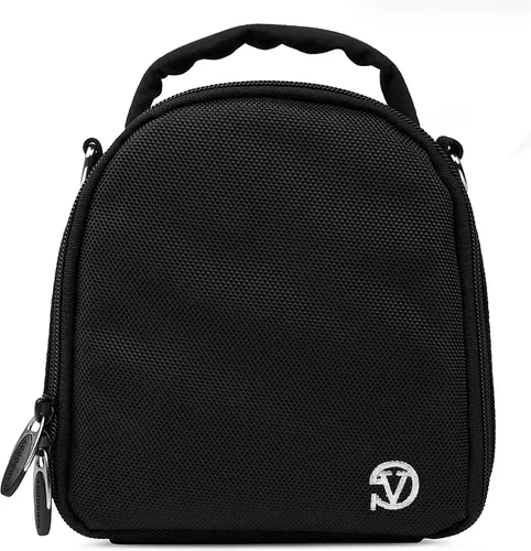 Vista 8 de VanGoddy Laurel Onyx - Funda de transporte para cámara Polaroid OneStep 2 i-Type, Pop, Snap, Snap Touch, Pic-300 Instant Print Negro (Onyx Black)