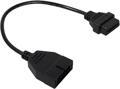 Vista 2 de Adaptador de diagnóstico OBD2 de 12 pines a 16 pines para herramientas de reparación automática de vehículos, adaptador de herramienta
