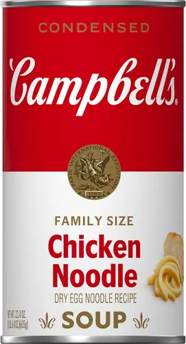 Vista 15 de Campbell's - Sopa condensada de fideos con pollo tamaño familiar, lata de 22.4 onzas