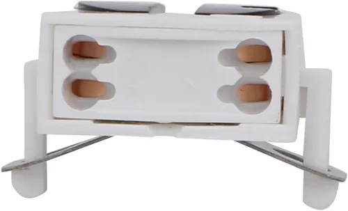 Vista 2 de uxcell 30 unids T5 luz fluorescente titular G5 base única cabeza lápida lámpara socket AC 500 V 2A para tubo fluorescente LED