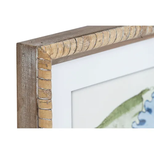Vista 3 de Cuadro Home ESPRIT Cristal Abeto 35 x 2,5 x 45 cm