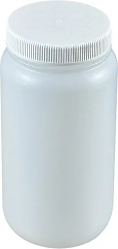 Vista 10 de 250ml 8oz Botellas de reactivo de plástico HDPE de boca ancha natural con tapas, paquete de 84 boca ancha-L paquete