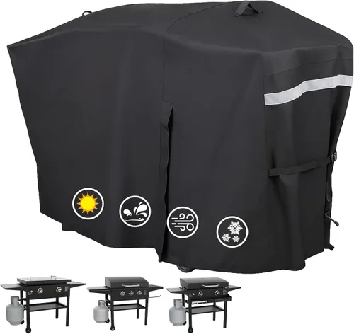 Vista 17 de Cubierta de parrilla Utheer para ahumador vertical de gas Pit Boss 3-Serie, cubierta impermeable anti-UV de 600D de longitud completa y resistente
