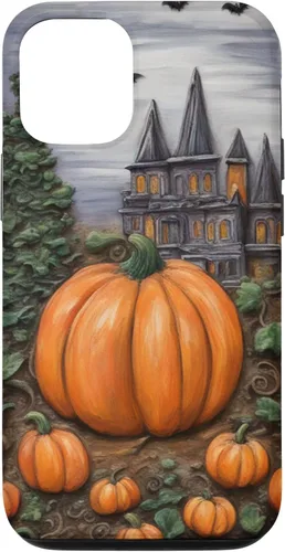 Vista 26 de iPhone 16 Vintage Floral Aesthetic Halloween Pumpkin Fall Autumn Case