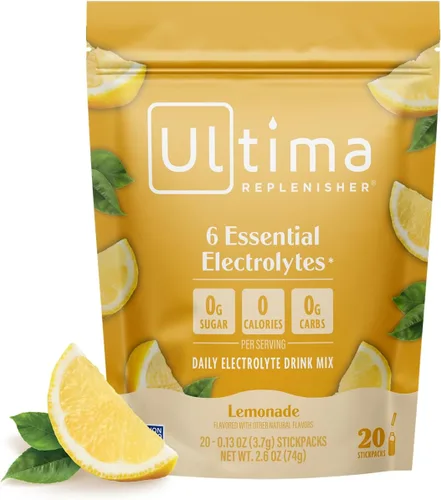 Vista 23 de Ultima Replenisher - Bebida de electrolitos en polvo vegana, sin azúcar ni OMG, bebida hidratante adecuada para dieta cetogénica, paquetes