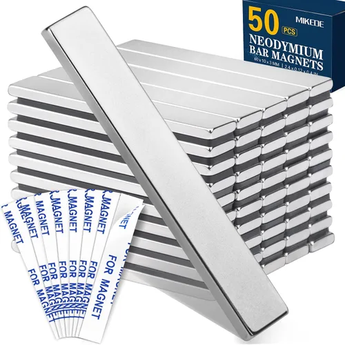 Vista 8 de MIKEDE -Imanes de neodimio y tierras raras pequeños y resistentes con forma de barra rectangular, para refrigerador, pizarra, almacenamiento