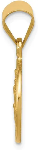 Vista 2 de Colgante con medalla de San Cristóbal de oro amarillo macizo de 18 quilates, 0.866 in x 0.512 in, Metal
