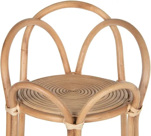 Vista 4 de KOUBOO Rattan Loop - Soporte para plantas de interior, 26 pulgadas, maceta natural, color marrón