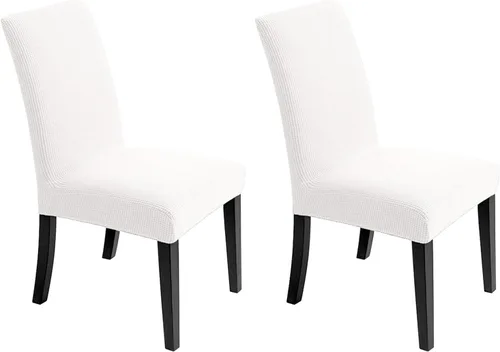 Vista 17 de Fundas para sillas de comedor, fundas elásticas para sillas de asiento decorativo, sin brazos, extraíbles, lavables, elásticas, universales