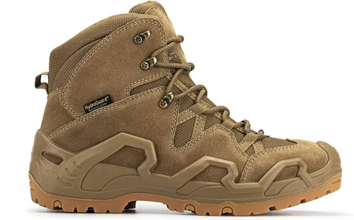 Vista 2 de RockRooster Walland KS735-KS737 - Botas de combate para hombre, suela de goma impermeable, botas de senderismo