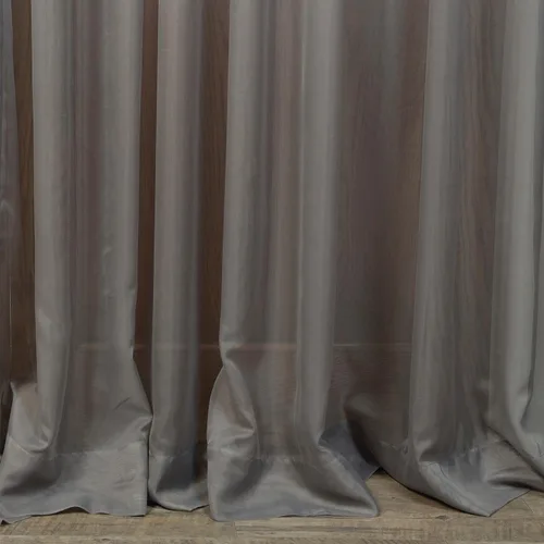 Vista 2 de Half Price Drapes SHCH-VOL5-SLDW-84, cortina de gasa y poliéster transparente, ancho doble