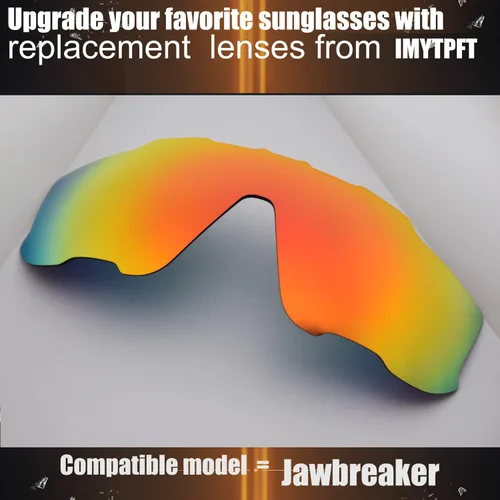 Vista 3 de CompatibleReemplazo para Lentes Oakley Jawbreaker RojoTitanio