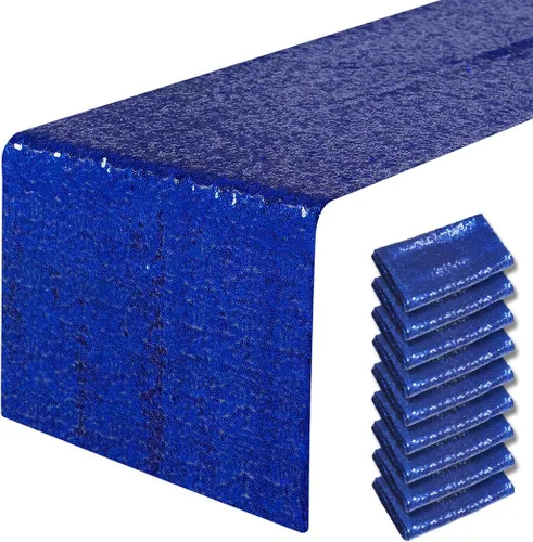 Vista 65 de Pufogu - Camino de mesa de lentejuelas brillantes de 12 x 72 pulgadas para fiestas de cumpleaños, decoración de bodas, despedidas de soltera