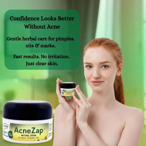 Vista 8 de Acne Zap Crema a base de azufre para cara, tratamiento eficaz del acné con azufre blanco, aceite de árbol de té y óxido de zinc para adultos