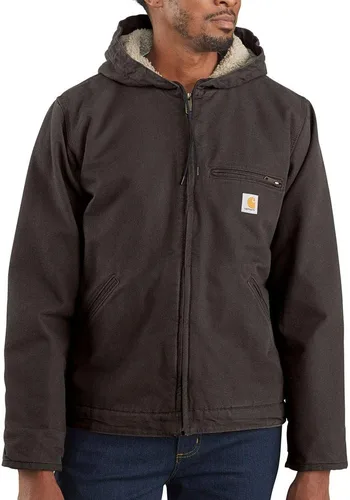 Vista 5 de Carhartt Men's Washed Duck Sierra Jacket Negro