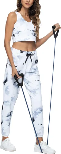 Vista 203 de Kcutteyg - Pantalones deportivos con bolsillos para mujer, diseño suave, ligero y de secado rápido, para entrenamiento, gimnasia, yoga y correr