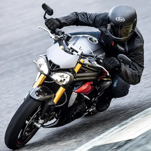 Vista 7 de Cierto Guantes de motocicleta para hombres y mujeres, guantes de conducción para pantalla táctil con protector de nudillos duro, palma