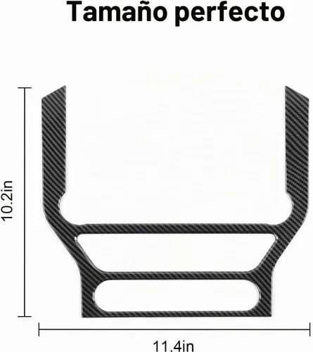 Vista 3 de CheroCar para Mustang Cubierta del Marco del Panel de Pantalla de Navegación de Consola Central Moldura Accesorios de Decoración Interior Compatible