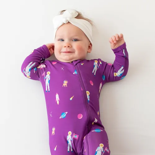 Vista 16 de KYTE BABY Pies unisex con cierre de cremallera, rayón hecho de bambú, 0-24 meses