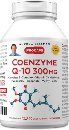 Vista 8 de ANDREW LESSMAN Coenzima Q-10 200 mg 30 Cápsulas - Esencial para la Producción de Energía y Función Óptima de Órganos Clave, Soporte Antioxidante, Se