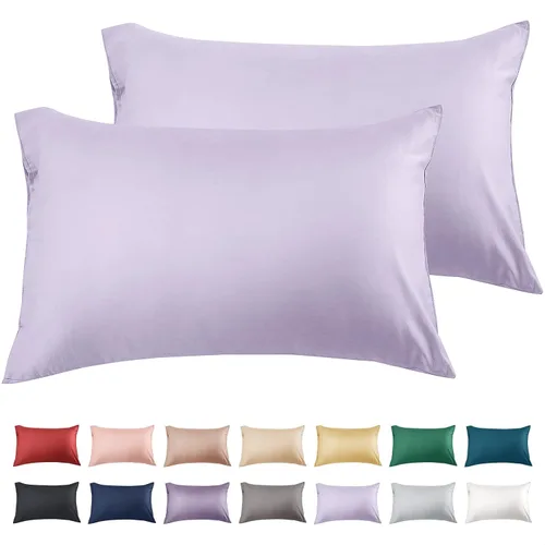 Vista 43 de Warmstar Juego de 2 fundas de almohada de algodón tamaño Queen, fundas de almohada de 600 hilos de 20 x 30 pulgadas, fundas de almohada de algodón