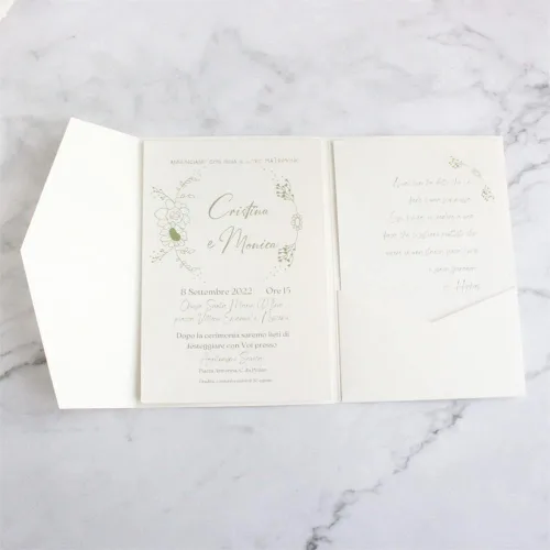 Vista 7 de Tarjeta de invitación negra con bolsillo y sobre para boda, cumpleaños, baby shower, 20 juegos (negro)