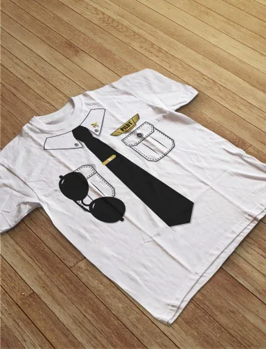 Vista 3 de Camiseta de piloto de Halloween, disfraz de piloto, traje para niños pequeños