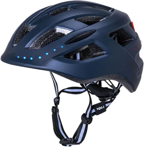 Vista 7 de Kali Protectives Central Urban Bike Helmet – Commuter Cycling Helmet with Integrated Rear Light, Dial Fit Adjustment System