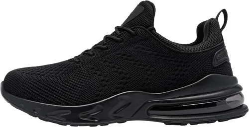 Vista 5 de LARNMERN Zapatos de trabajo antideslizantes para hombre, antideslizantes, resistentes al agua, para caminar, zapatos trabajo, impermeables, servicio