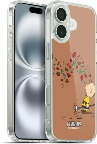 Vista 86 de Head Case Designs Funda de gel suave con licencia oficial de Peanuts Autumn Charlie Brown compatible con Apple iPhone 7 Plus/iPhone 8 Plus