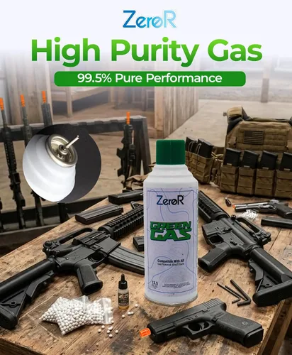 Vista 6 de ZeroR® Green Gas Fuel for Airsoft Pistols 13.5 fl oz Each (11.8 oz by Total Weight)