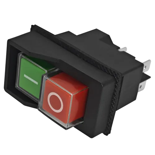 Vista 5 de Interruptor pulsador electromagnético KJD17 - 120V/220V 4-Pin 16A para herramientas de jardín y herramientas eléctricas