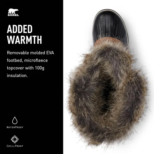 Vista 4 de SOREL Tofino II - Botas de invierno con aislamiento impermeable y cuello de piel sintética, para mujer
