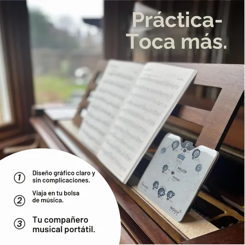 Vista 2 de Herramienta de Rueda del Círculo de Quintas con Soporte Integrado - Herramienta de Aprendizaje Musical para el Regreso a Clases - Decodificador