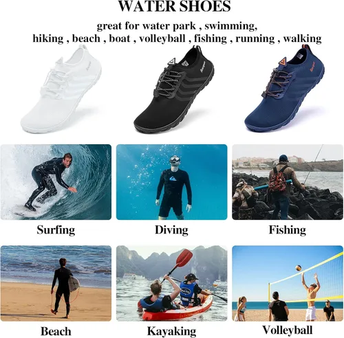 Vista 8 de Racqua Water Shoes Men&Women Swim Beach Pool River Aqua Quick Dry Breathable