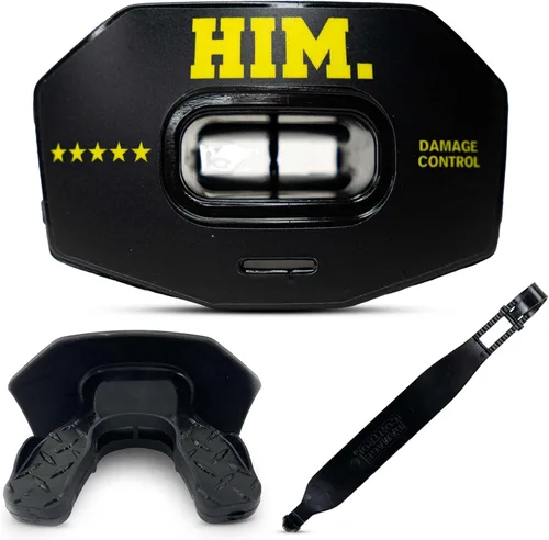 Vista 8 de DAMAGE CONTROL Protector bucal de fútbol juvenil – Boquilla transpirable que no hierve, protege labios y dientes, funciona con frenos, incluye